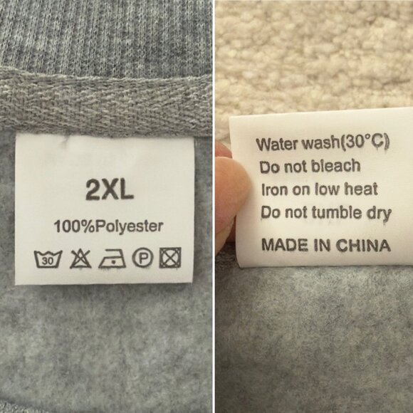 Woodstock Sweatshirt 2XL Gray Peace Love Music Retro Festival Style Men Women - Picture 4 of 9